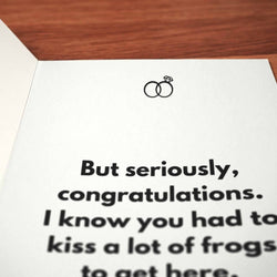 Fancy Degenerates Wedding Card - Minimalist Studio