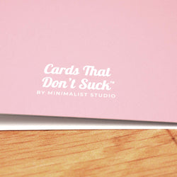 Well-Adjusted Child Card - Minimalist Studio