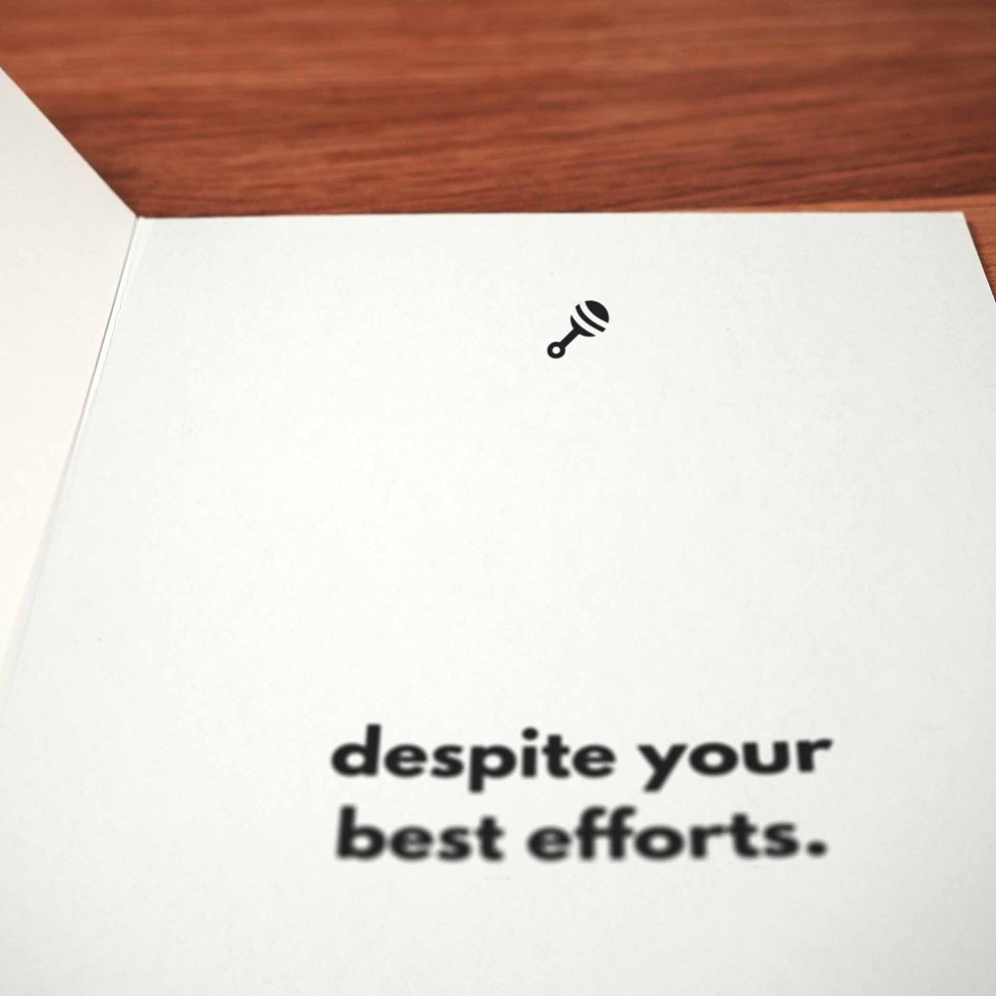 Well-Adjusted Child Card - Minimalist Studio