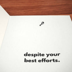 Well-Adjusted Child Card - Minimalist Studio