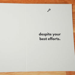 Well-Adjusted Child Card - Minimalist Studio