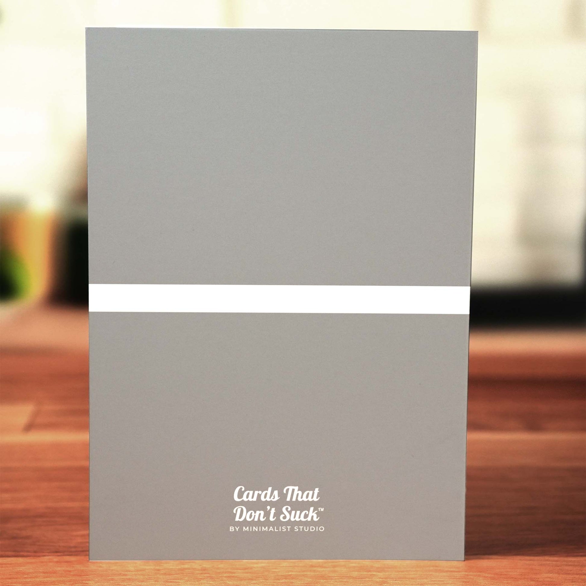 The Hell with Straight Lines Pride Card - Minimalist Studio