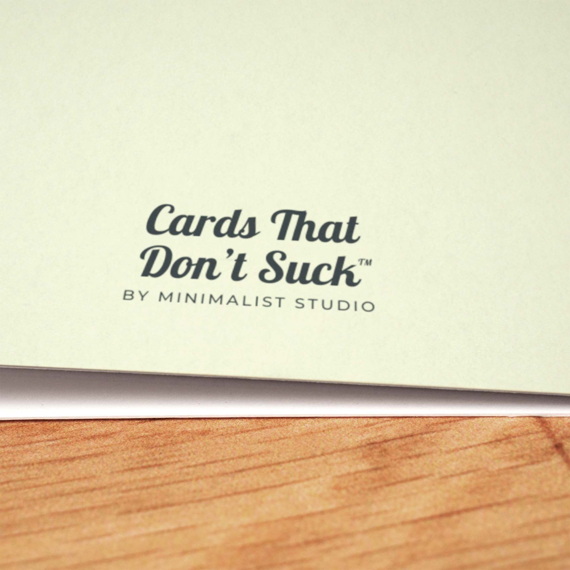 Worrying Works Card - Minimalist Studio
