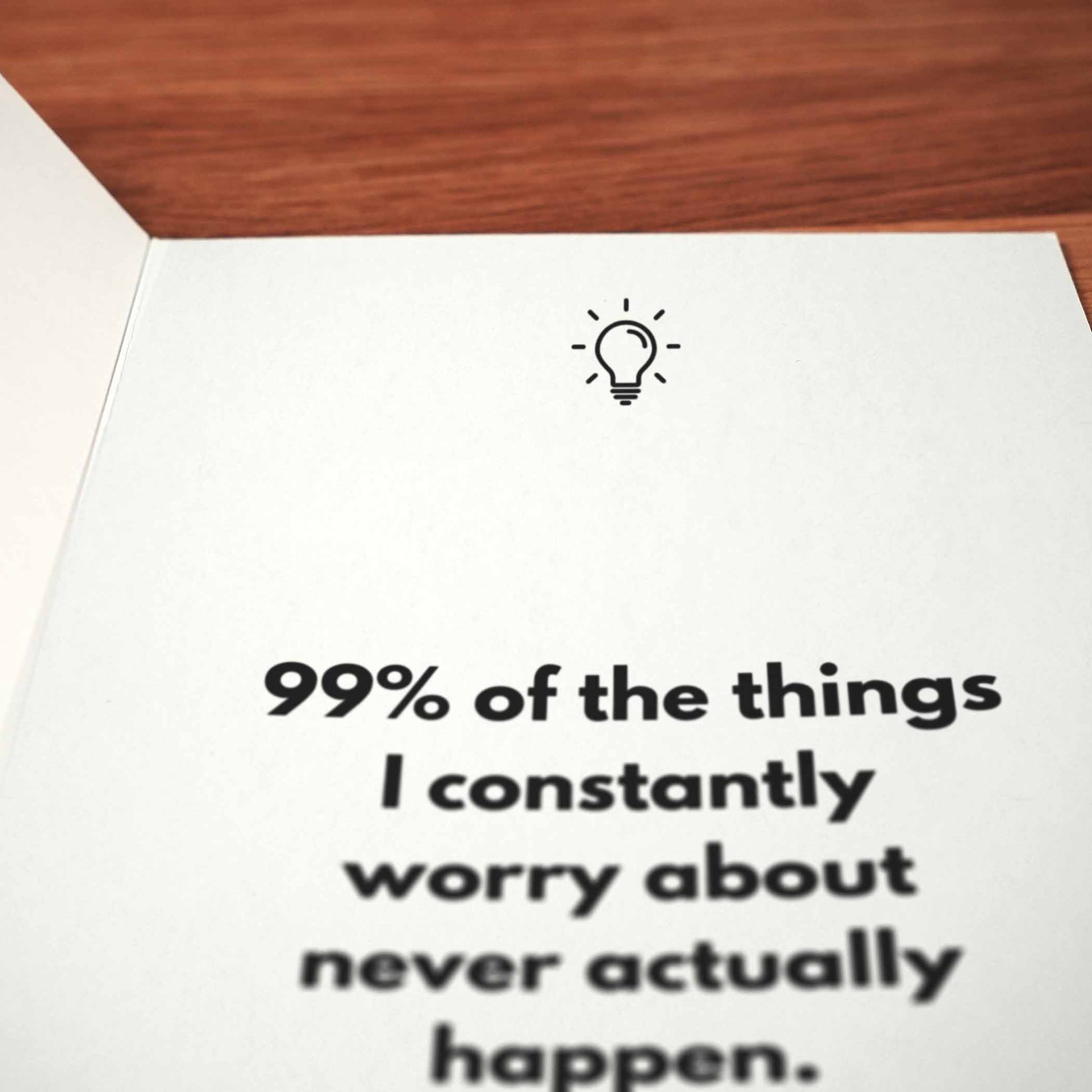 Worrying Works Card - Minimalist Studio