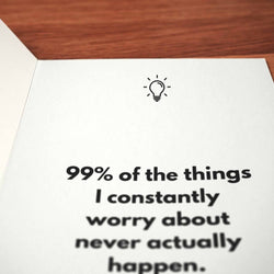 Worrying Works Card - Minimalist Studio