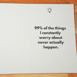Worrying Works Card - Minimalist Studio