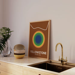 Yellowstone National Park Art Print - Minimalist Studio