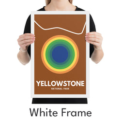 Yellowstone National Park Art Print - Minimalist Studio
